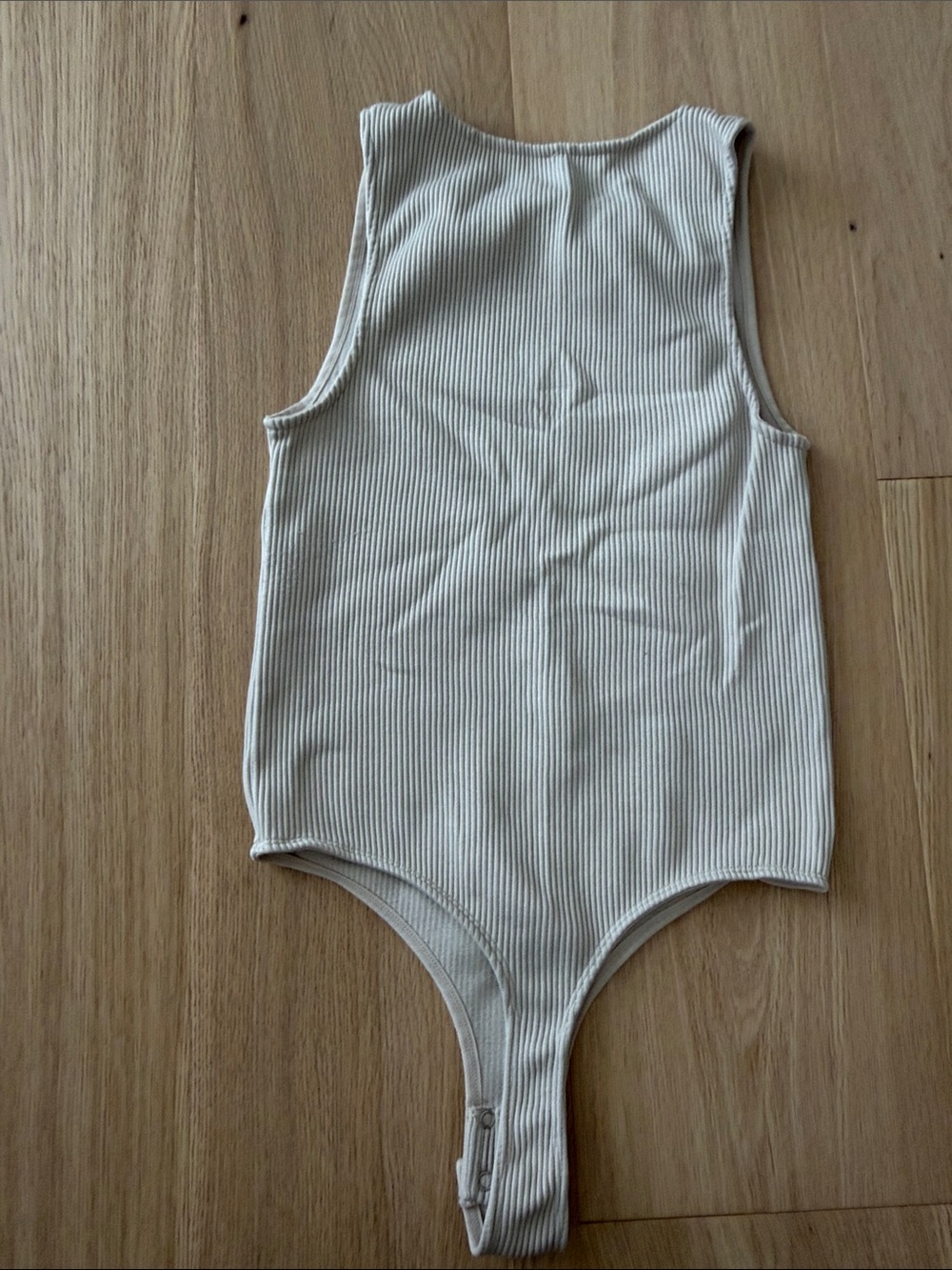 Dynamite Cream Ribbed Bodysuit - Picture 6 of 6